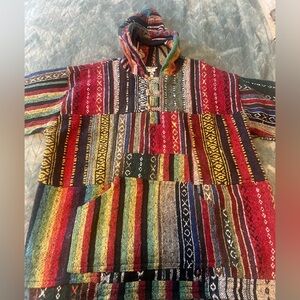 Multicolor Hippie Baja Hoodie